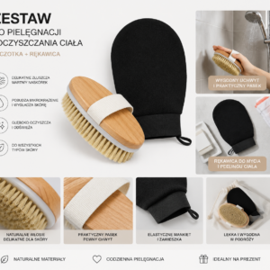 zestaw szczotka + rękawica VeliSkin